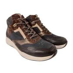 Durea Veterboot 9778 608 1177 Zwart Donkerblauw Wijdte K - 8720727857290