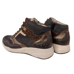 Durea Veterboot 9778 608 1177 Zwart Donkerblauw Wijdte K - 8720727857290