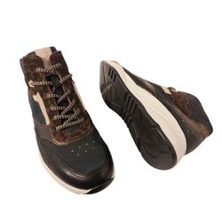 Durea Veterboot 9778 608 1177 Zwart Donkerblauw Wijdte K - 8720727857290