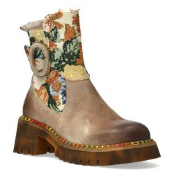 Laura Vita Korte Laars Oyao 03 SL7004-3A Beige Combi - 3666138869567