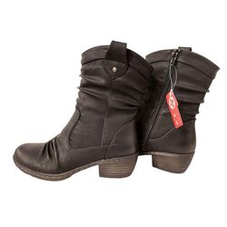 Rieker Korte Laars 93770-01 Zwart Warm Gevoerd - 4020932445577