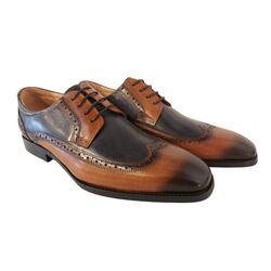 Adventure Nette Schoen Catania Blue Cognac Leer High Soft Insole - 8785342093751
