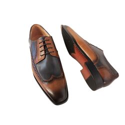 Adventure Nette Schoen Catania Blue Cognac Leer High Soft Insole - 8785342093737