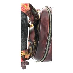 Laura Vita Rugtas Bora 01 YH240725 Wine Paars Print - 3666138860717