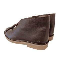 Clarks Veterboot Desert Boot Evo Donkerbruin Glad Leer Verwisselbaar Voetbed - 5063421507119