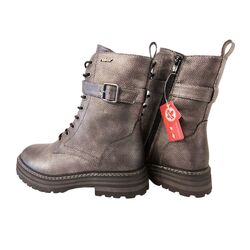 Rieker Veterboot 93024-90 Zilver Platinum Warm Gevoerd - 4061811462094