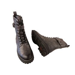 Rieker Veterboot 93024-90 Zilver Platinum Warm Gevoerd - 4061811462094