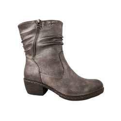 Rieker Korte Laars 93760-90 Silver Platinum Warm Gevoerd - 4061811461554