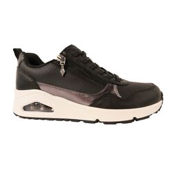 Skechers Sneaker 177873/ BLK Uno Metallic Sliders Zwart - 199025337625
