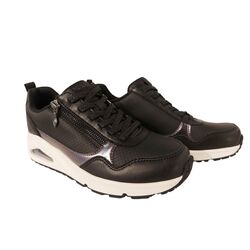 Skechers Sneaker 177873/ BLK Uno Metallic Sliders Zwart - 199025337625