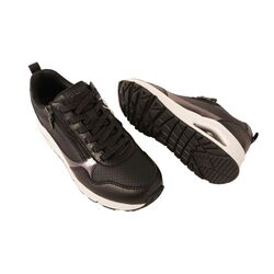 Skechers Sneaker 177873/ BLK Uno Metallic Sliders Zwart - 199025337625