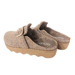 Rohde Pantoffel 6117 Leinen Beige - 4064304412507