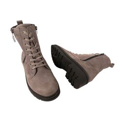 Waldlaufer Veterboot 648803 189 052 Carbon Grijs Glitter Wijdte K - 4069134234497