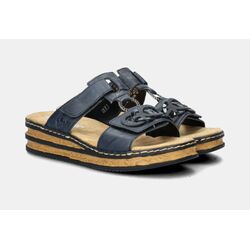 Rieker Slipper 62936 14 Blauw Zacht Voetbed - 4060596139511