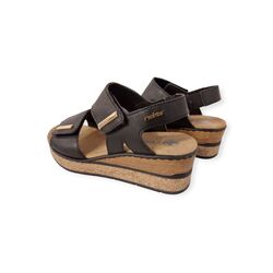 Rieker Sandaal 63781-00 Zwart - 4066707988719