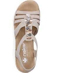 Rieker Sandaal V0245-60 Beige - 4066707990576