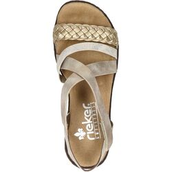 Rieker Sandaal V3663-90 Goud - 4060596505262