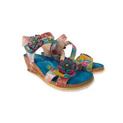 Laura Vita Sandaal Bonito 32 AS312-32 Turquoise - 3667492013627