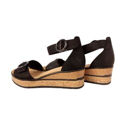 Rieker Sandaal 63780-00 Zwart - 4061811277049