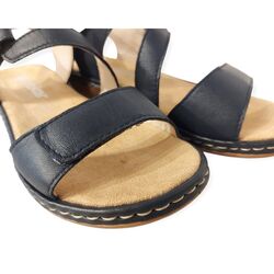 Rieker Sandaal  659C7-16 Blauw Zacht Voetbed - 4061811988860