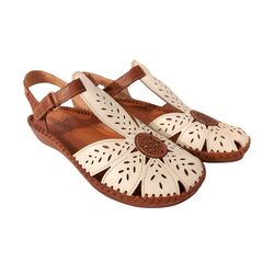 Pikolinos Sandaal P Vallarta 655 0841C1 Nata Wit Cognac Combi - 8445442467127