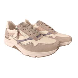 Gabor Rollingsoft Sneaker 86.896.53 Wit Lichtgrijs Pastel - 4068283684740