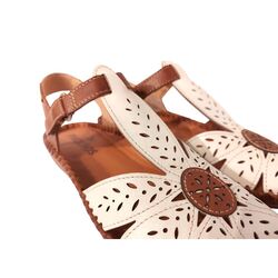 Pikolinos Sandaal P Vallarta 655 0841C1 Nata Wit Cognac Combi - 8445442467127