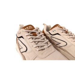 HUB Sneaker Glide S43 Off White Cognac - 8719402169803