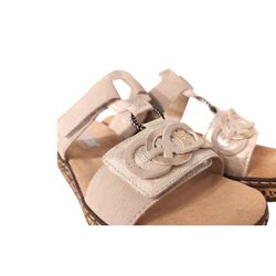 Rieker Slipper 62936 60 Beige Zacht Voetbed - 4061811950348