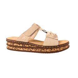 Rieker Slipper 62936 60 Beige Zacht Voetbed - 4061811950324