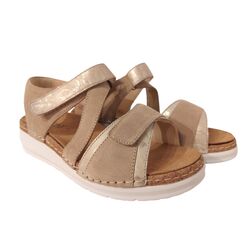 Durea Sandaal 7431 038 2100 Platin Licht Taupe Wijdte K - 8721149469245