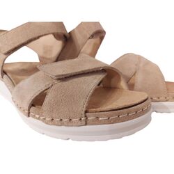 Durea Sandaal 7432 035 2067 Licht Taupe Wijdte H - 8721149462772