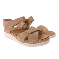 Durea Sandaal 7432 035 2067 Licht Taupe Wijdte H - 8721149462772