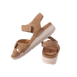 Durea Sandaal 7432 035 2067 Licht Taupe Wijdte H - 8721149462772