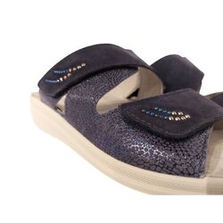 Rohde Slippers 5729 Blauw Verwisselbaar Voetbed - 4064304282872