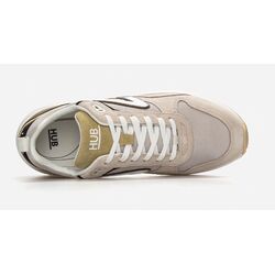 HUB Sneaker Glide S43 Wit Olijf Combi - 8719402151617