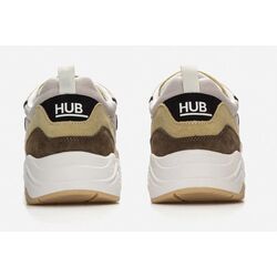 HUB Sneaker Glide S43 Wit Olijf Combi - 8719402151617