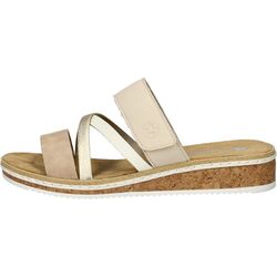Rieker Slipper V3652-94 Multi Beige Zacht Voetbed - 4061811363476