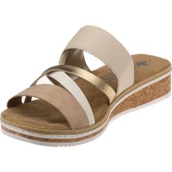 Rieker Slipper V3652-94 Multi Beige Zacht Voetbed - 4061811363681
