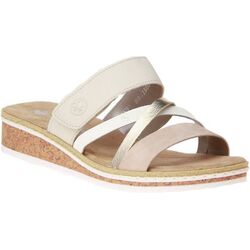 Rieker Slipper V3652-94 Multi Beige Zacht Voetbed - 4061811363476