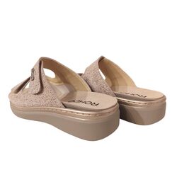 Rohde Slippers 5224 Elfenbein Licht Ivoor Verwisselbaar Voetbed - 4064304435629
