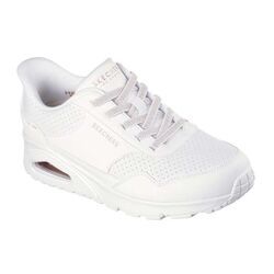 Skechers Instapper Hands-Free Slip-Ins Uno Banksia Luxe 177118 WHT White - 199025162678
