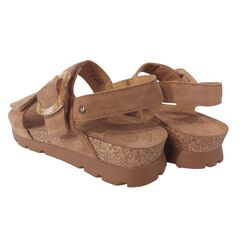Panama Jack Sandaal Sara B1 Velour Cuero Bark Bruin - 8434823951911