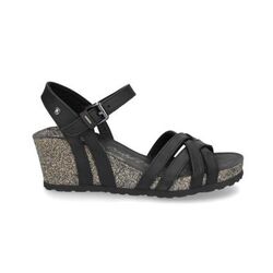 Panama Jack Sandaal Vera Basics B1 Napa Grass Negro Zwart - 8433991592698