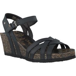 Panama Jack Sandaal Vera Basics B1 Napa Grass Negro Zwart - 8433991592698