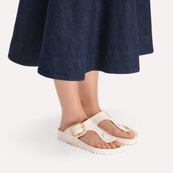 Birkenstock Slipper Gizeh Big Buckle EVA 1031366 Eggshell Normaal - 4067707652242