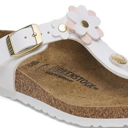 Birkenstock Teenslipper Gizeh Flowers 3 Kids 1029515 White - 4067707059485