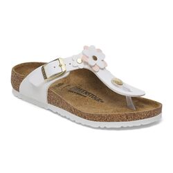Birkenstock Teenslipper Gizeh Flowers 3 Kids 1029515 White - 4067707059485