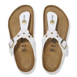Birkenstock Teenslipper Gizeh Flowers 3 Kids 1029515 White - 4067707059485