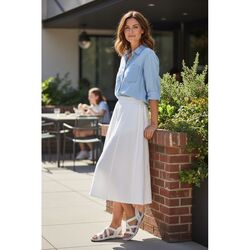 Skechers Sandaal Slip-Ins Reggae Slim Stretch Flex 163460/WHT Wit - 198739726251